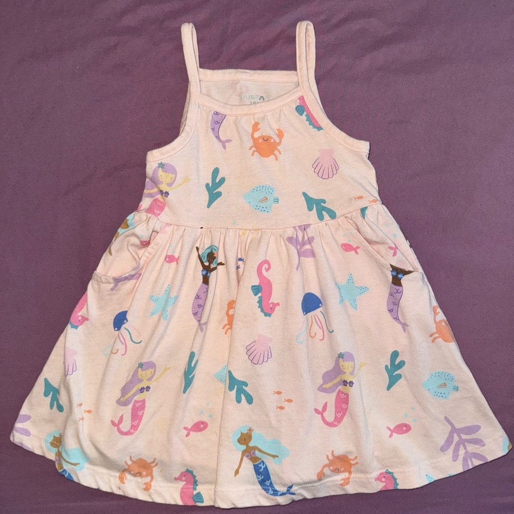 Garanimals Mermaid Print Kids Dress - Pink